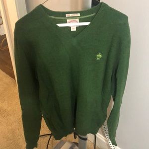 Green Brooks Brothers V-Neck Sweater (L)